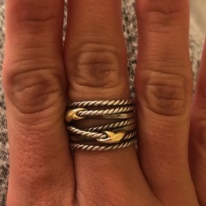 David yurman double X crossover ring